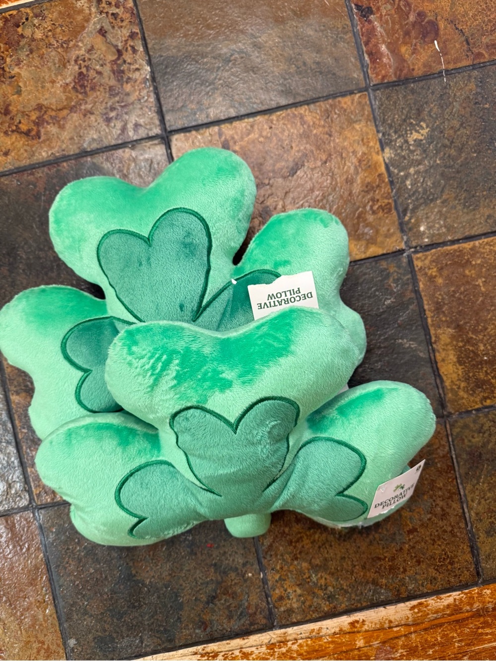 Target Green Shamrock Decorative Pillow (Set of 3)
